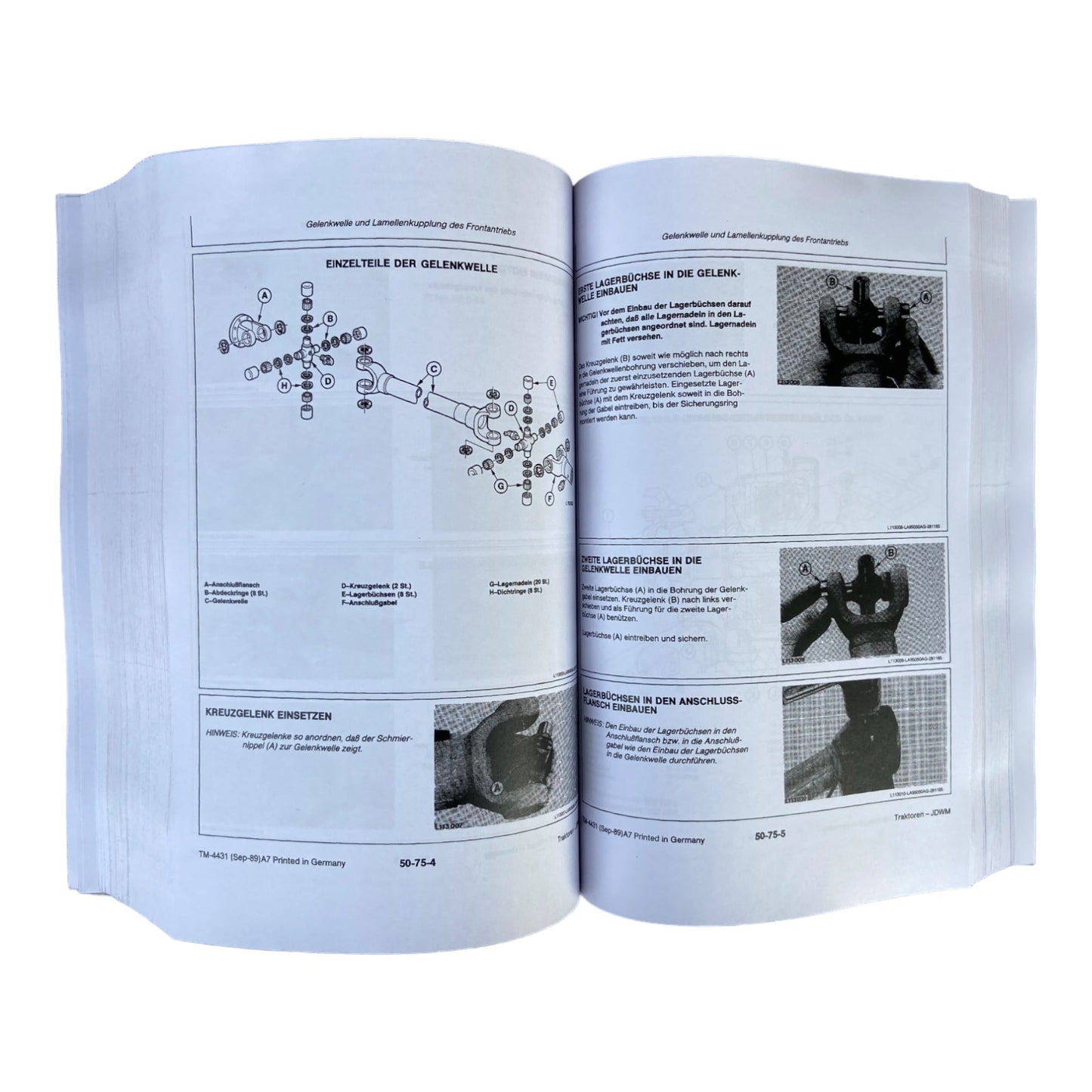 JOHN DEERE 2250 2450 2650 2650N 2850 TRAKTOR REPARATURHANDBUCH WERKSTATTHANDBUCH