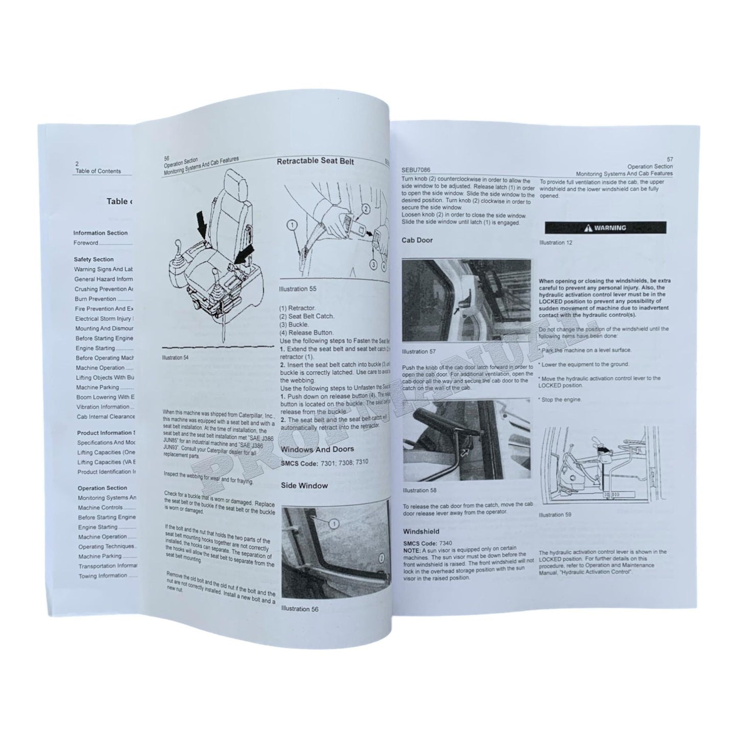 Caterpillar 312B 312B L Excavator Operators Maintenance Manual