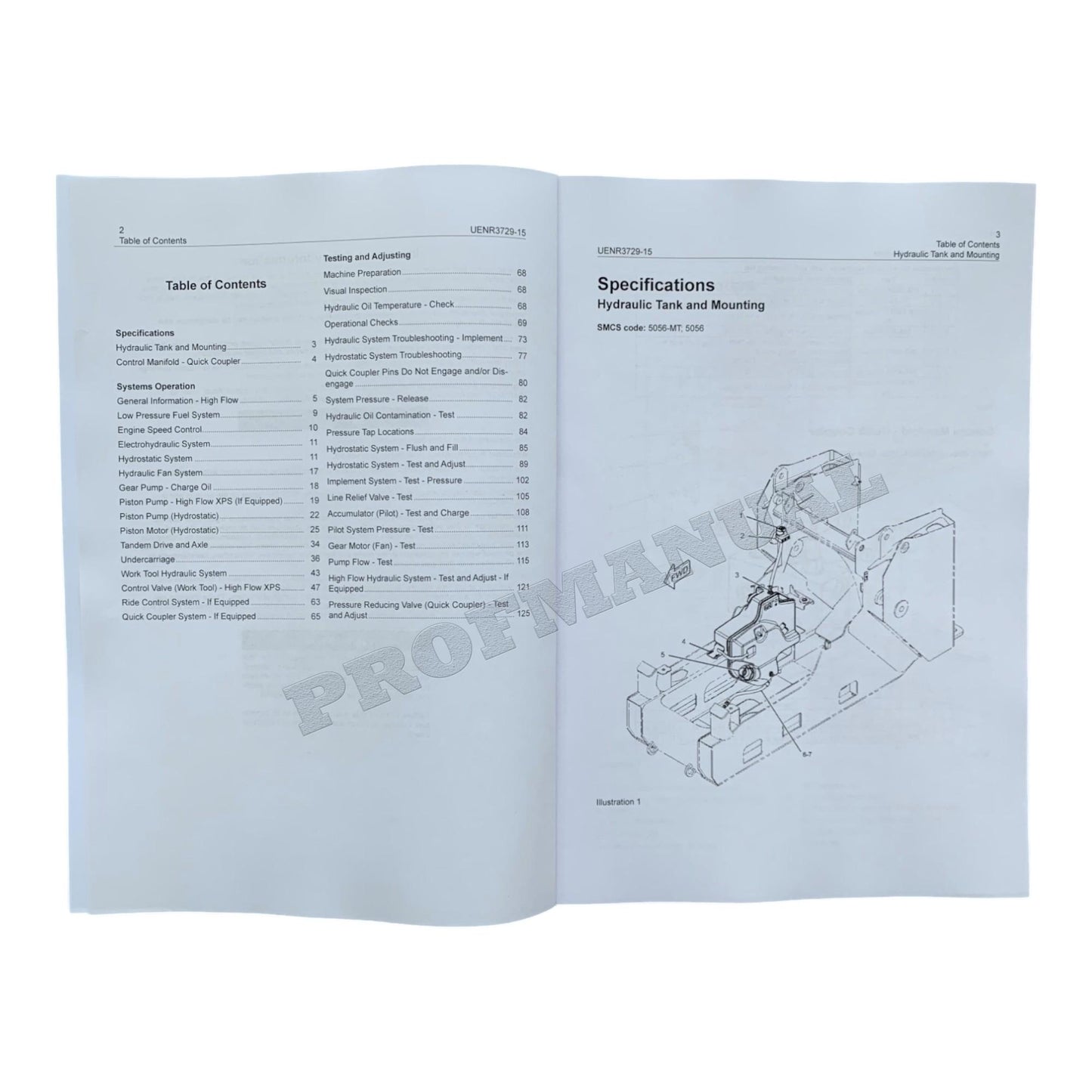 Caterpillar 259D 279D 289D 299D 299DXHP 299D2 299D2XHP Loader Testing Adjusting Manual