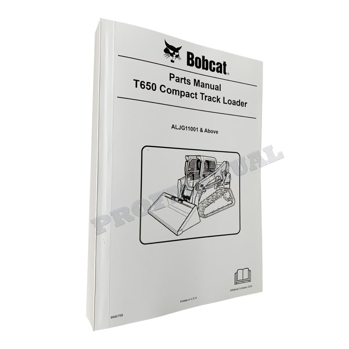 Bobcat T650 Kompakt-Raupenlader, Ersatzteilkatalog, Handbuch ALJG11001-