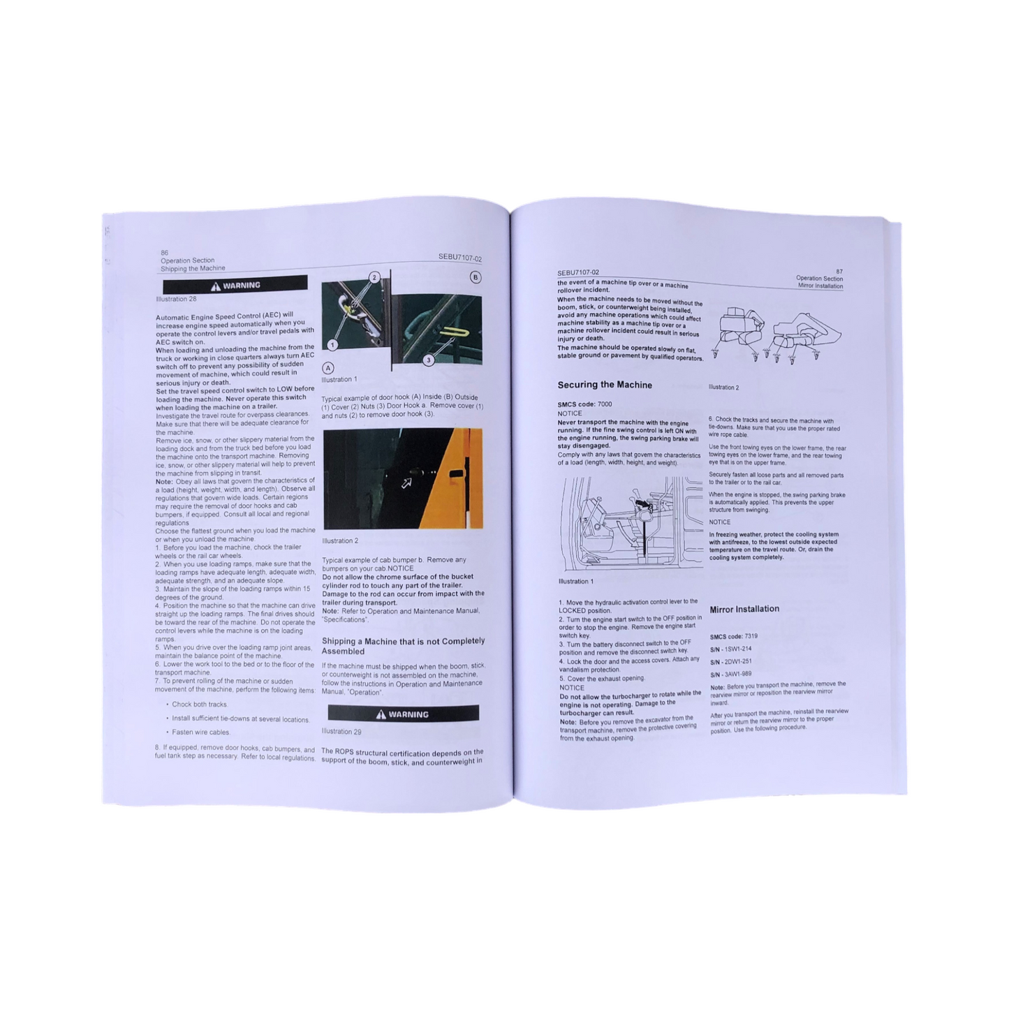 Caterpillar 315B 315B L Excavator Operators Maintenance Manual