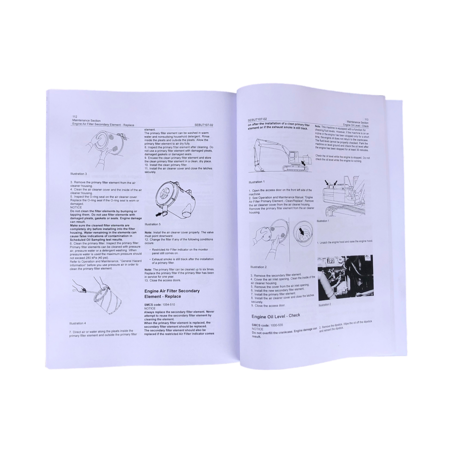 Caterpillar 315B 315B L Excavator Operators Maintenance Manual