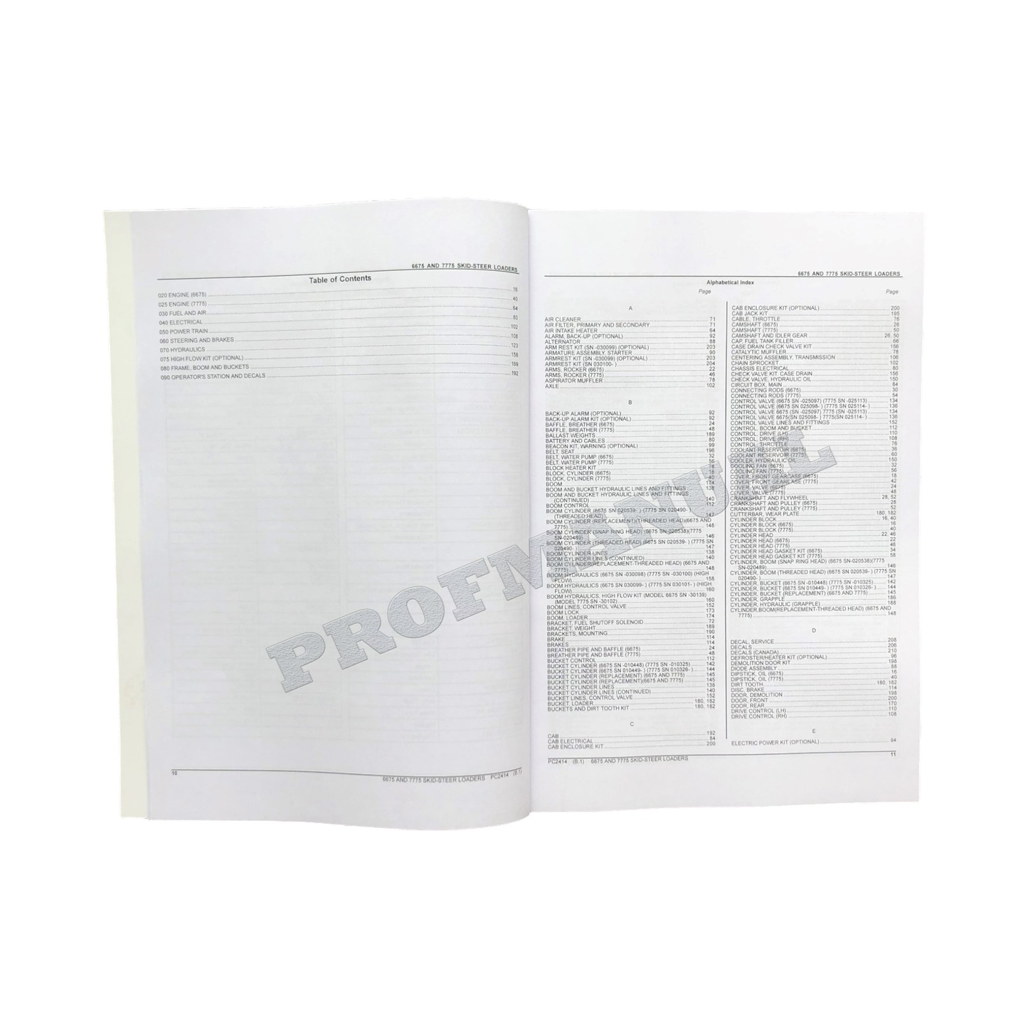 John Deere 6675 7775 Kompaktlader Ersatzteilkatalog Handbuch