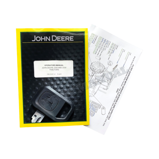 JOHN DEERE 2350 2550 TRACTOR OPERATORS MANUAL + !BONUS!