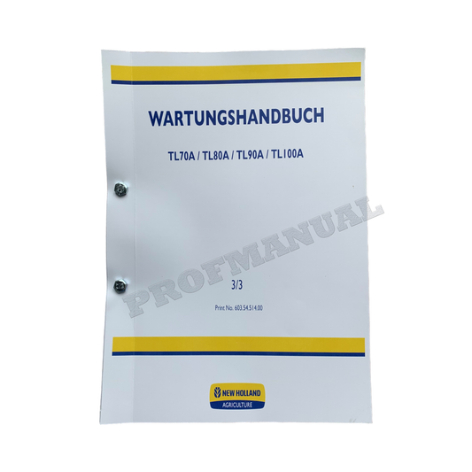 NEW HOLLAND TL70A TL80A TL90A TL100A TRAKTOR REPARATURHANDBUCH