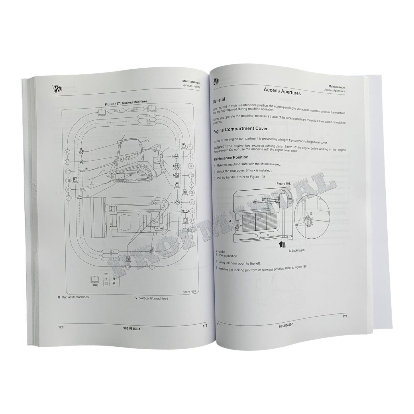 JCB 150T 155 175 210 210T 215 215T Skid Steer Loader Operators Manual