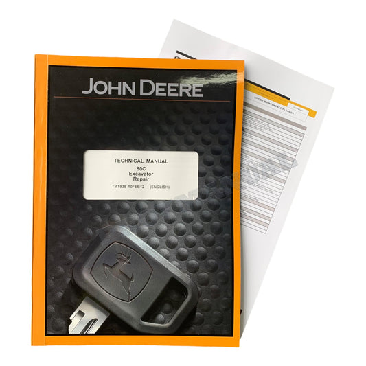 JOHN DEERE 80C EXCAVATOR REPAIR SERVICE TECHNICAL MANUAL TM1939