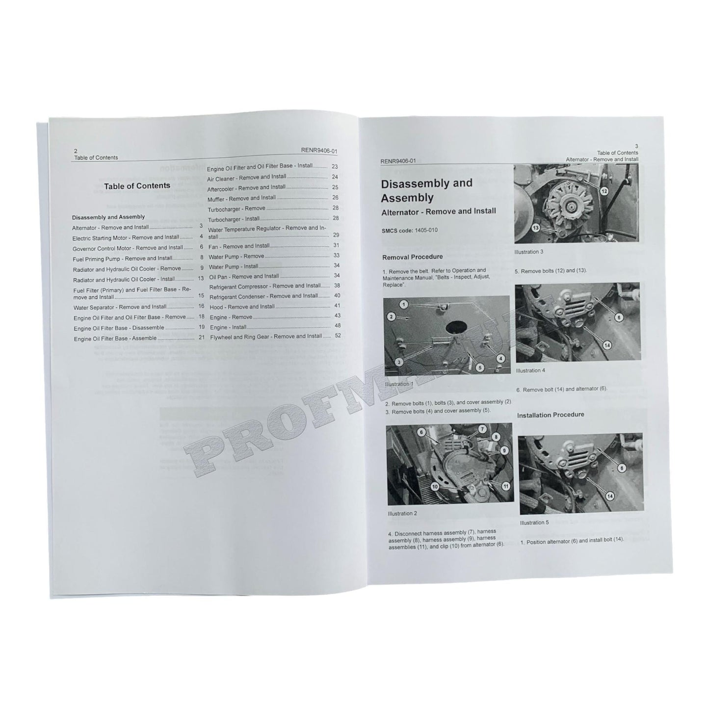 Caterpillar 320C Excavator 3066 Engine Supplement Disassembly Assembly Manual