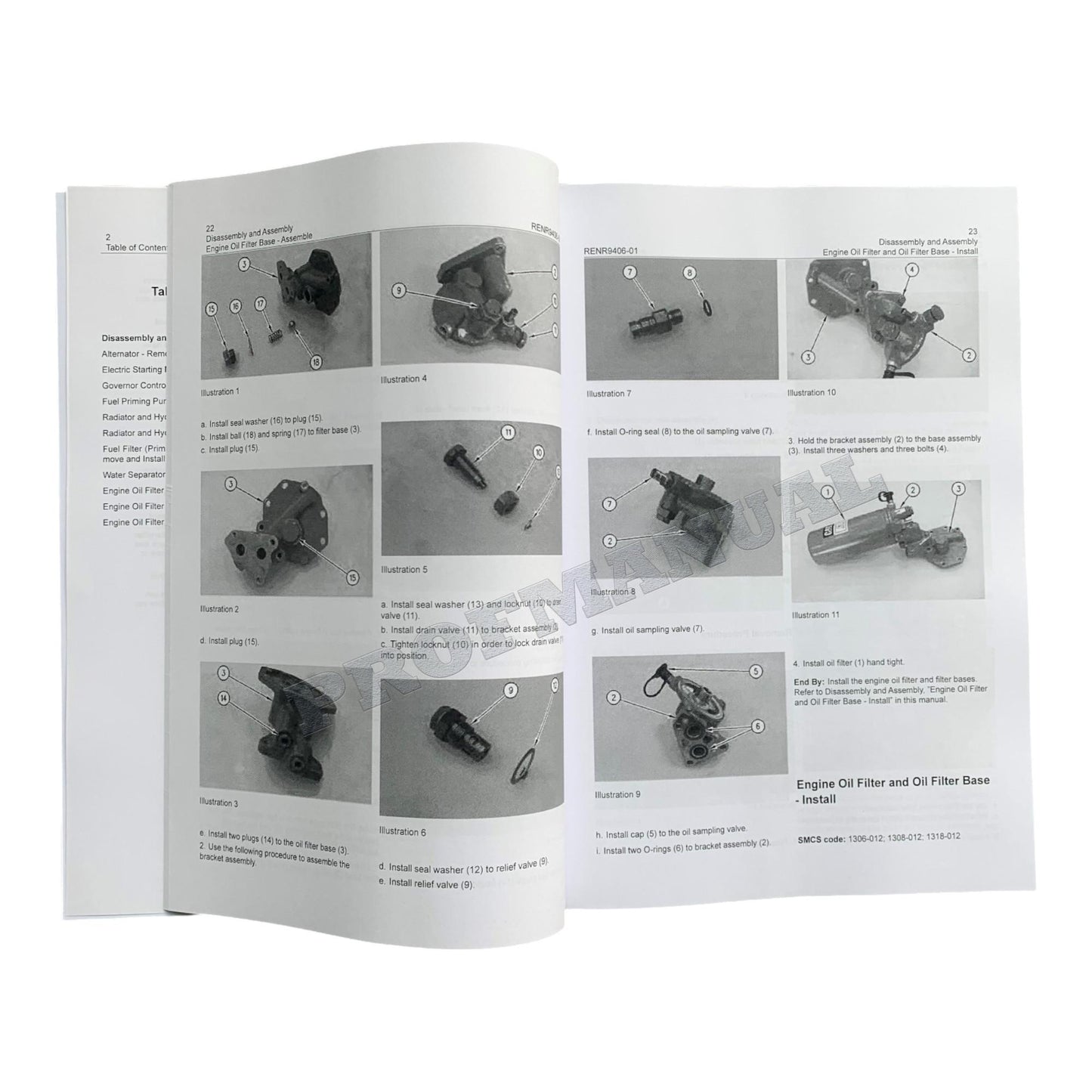 Caterpillar 320C Excavator 3066 Engine Supplement Disassembly Assembly Manual