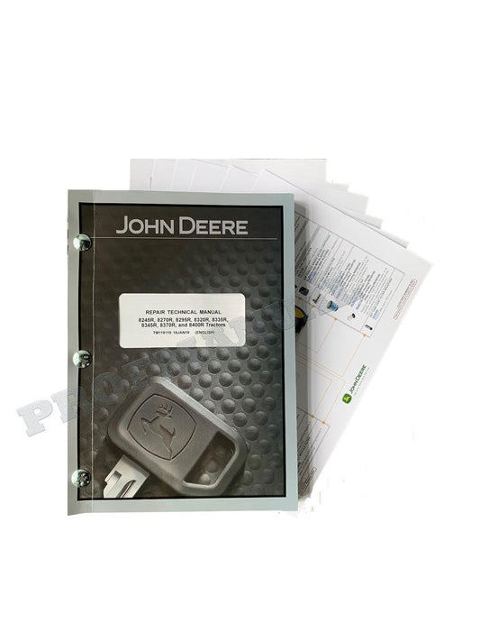 JOHN DEERE 8245R 8270R 8295R 8320R 8335R 8345R TRACTOR REPAIR SERVICE MANUAL +BONUS!