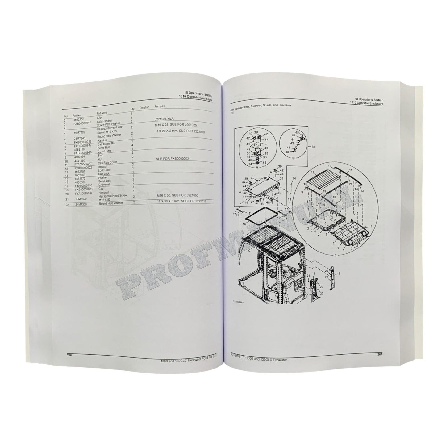 JOHN DEERE 130G 130GLC EXCAVATOR PARTS CATALOG MANUAL ser D040001- +BONUS!