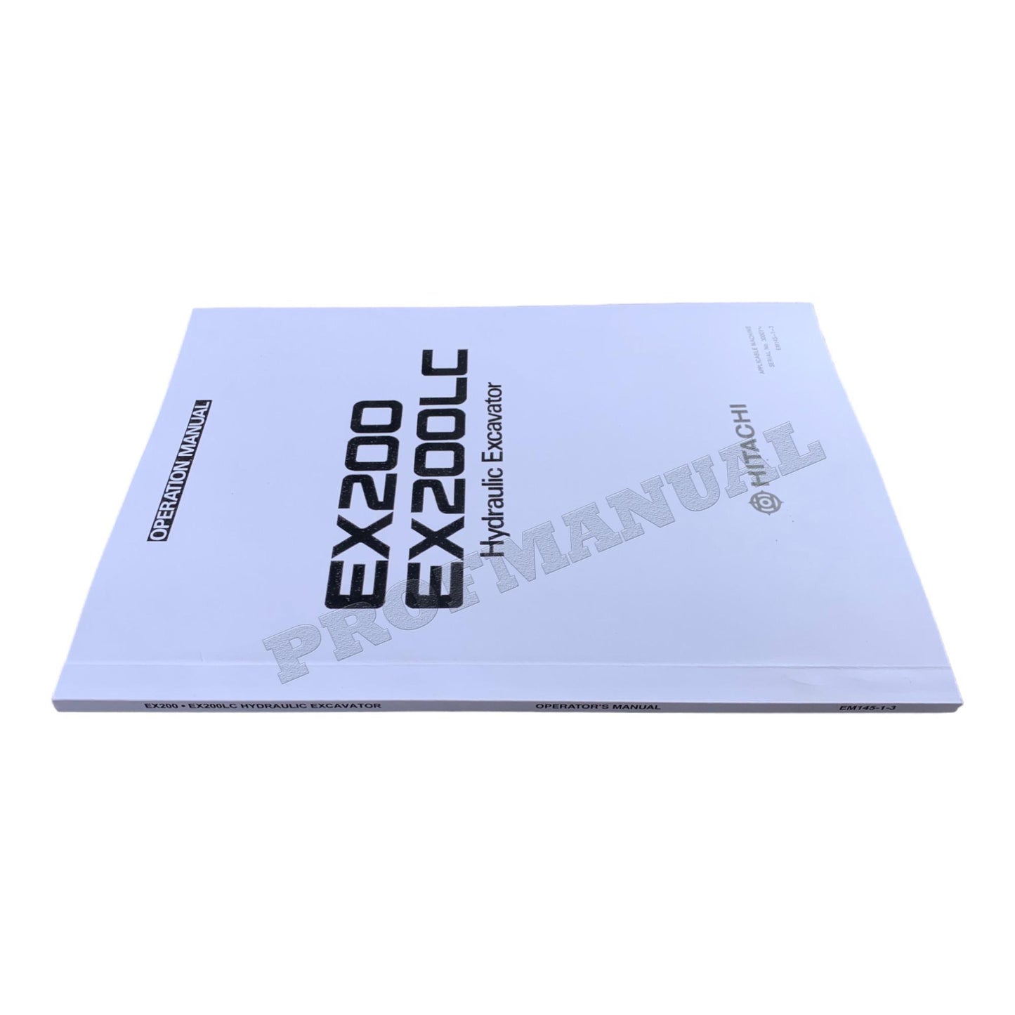 HITACHI EX200 EX200LC EXCAVATOR OPERATORS MANUAL