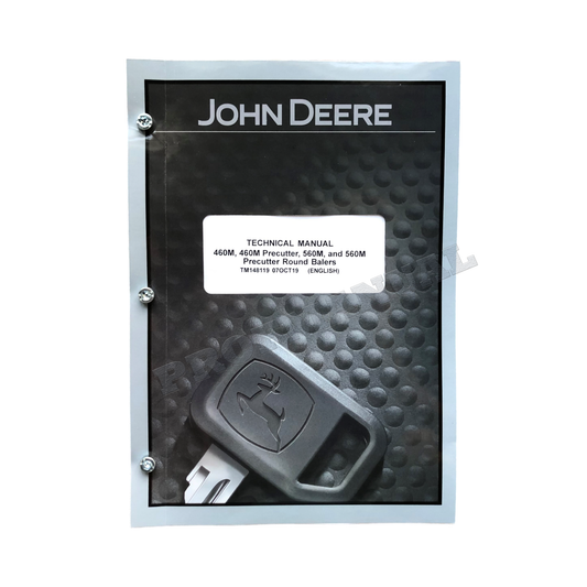 JOHN DEERE 460M  460M 560M  560M PRECUTTER BALER SERVICE MANUAL