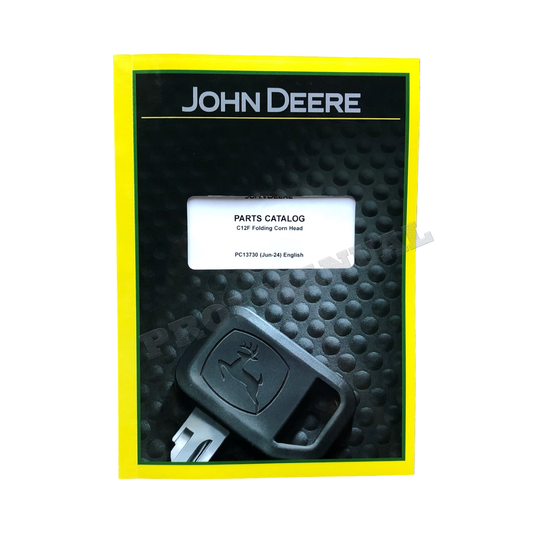 John Deere C12F Folding Corn Head Parts Catalog Manual