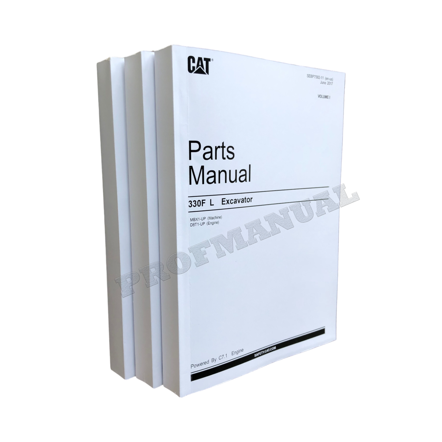 Caterpillar Cat 330F L Excavator Parts Catalog Manual ser D8T1-Up MBX1-Up