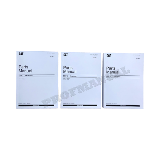 Caterpillar Cat 330F L Excavator Parts Catalog Manual ser D8T1-Up MBX1-Up