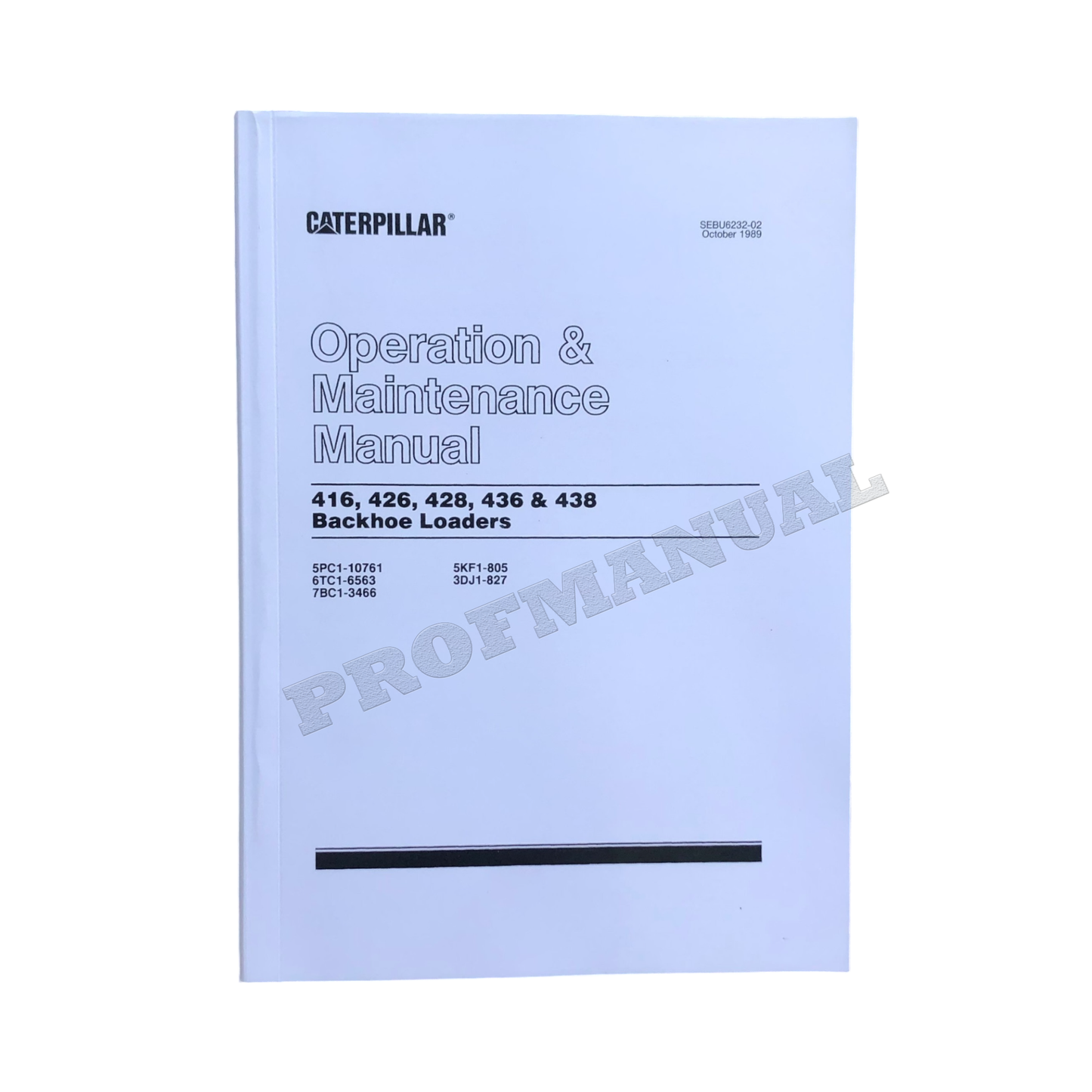 CATERPILLAR 416 426 428 436 438 BACKHOE LOADER OPERATORS MANUAL SEBU6232