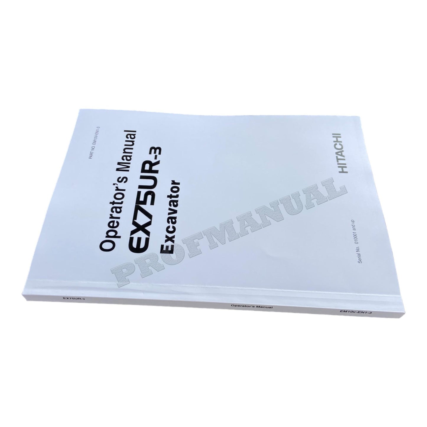 HITACHI EX75UR-3 EXCAVATOR OPERATORS MANUAL #2