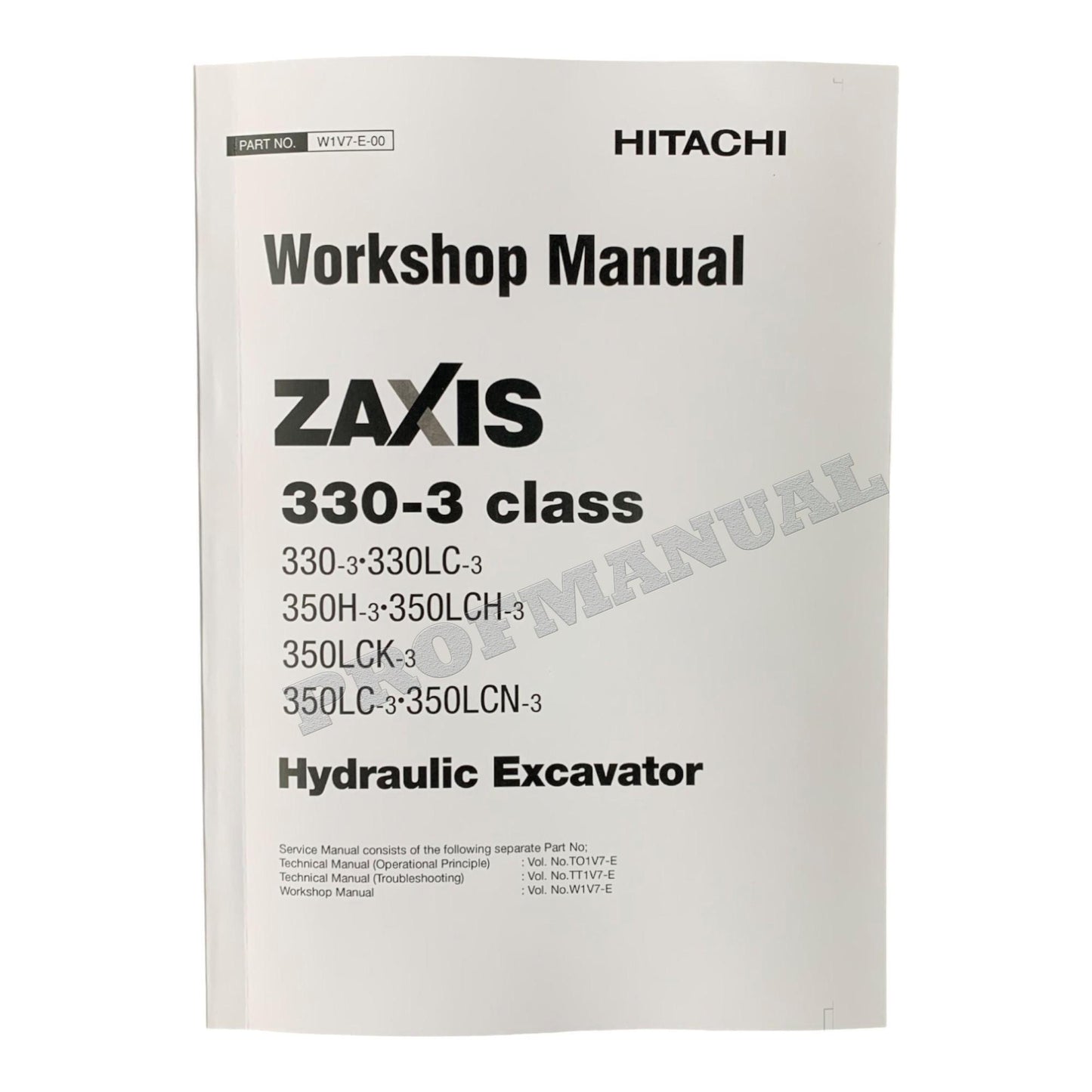 Hitachi ZX330-3 ZX330LC-3 ZX350H-3 ZX350LCH-3 Excavator Workshop Service manual