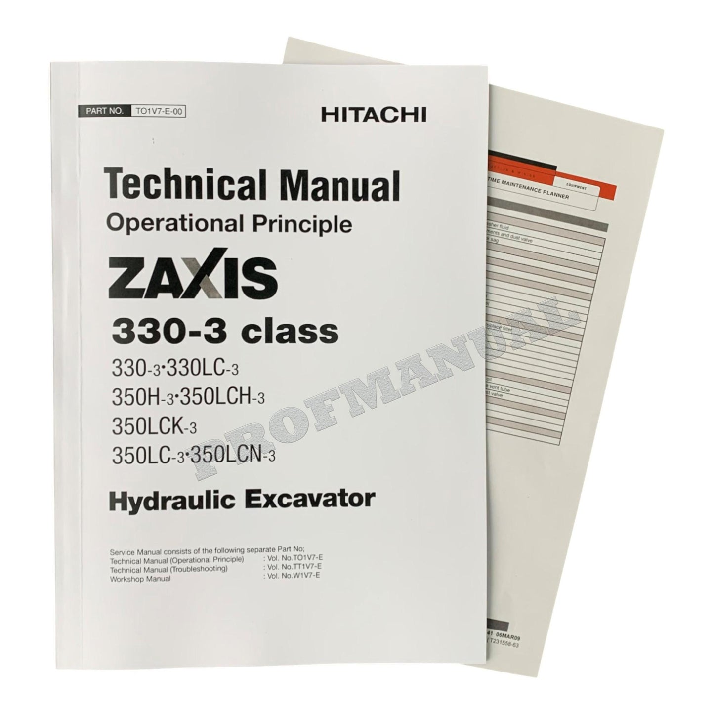 Hitachi ZX330-3 ZX330LC-3 ZX350H-3 Excavator Principle Service manual +BONUS