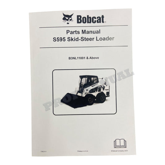 Catalogue de pièces détachées pour chargeuse compacte Bobcat S595 Manuel B3NL11001-