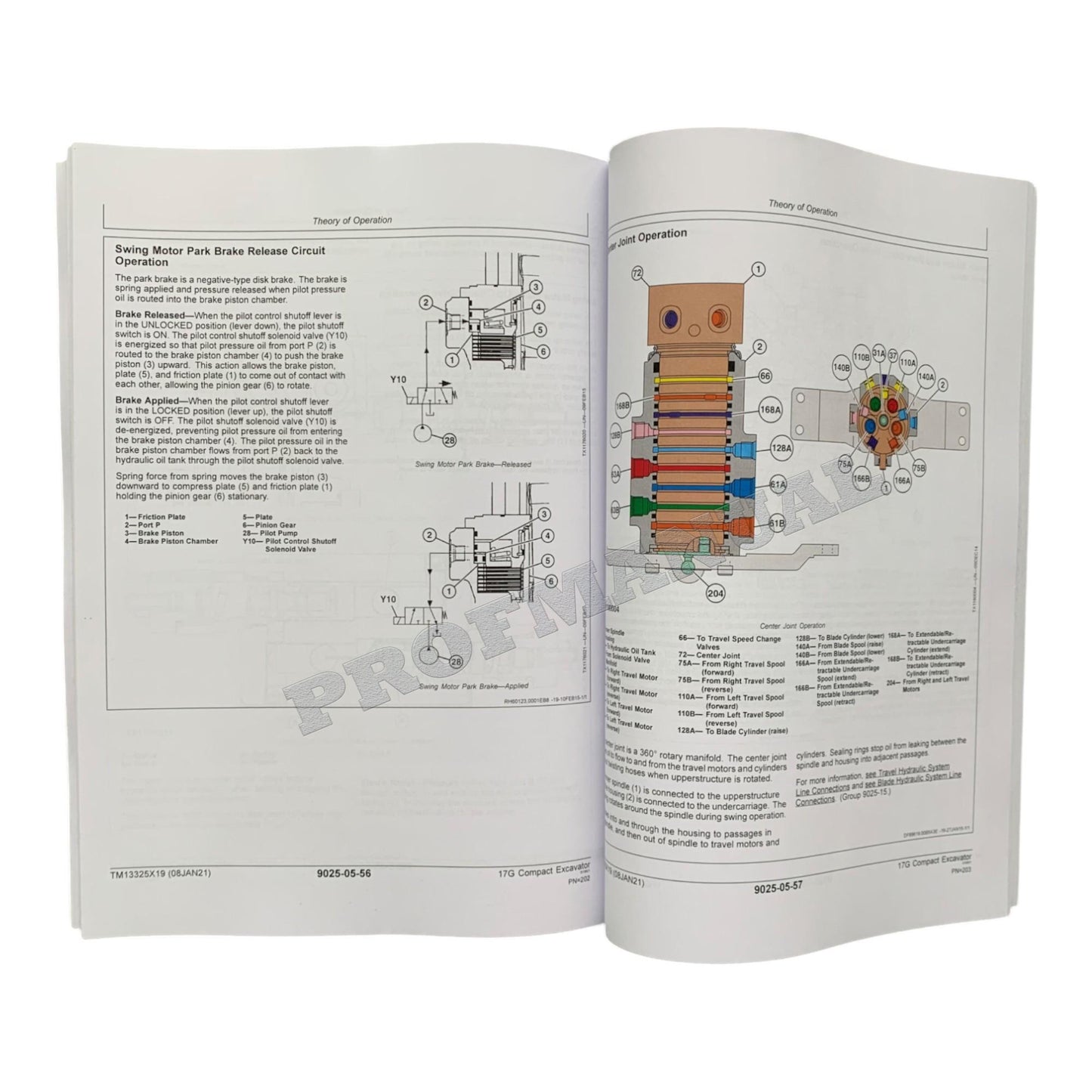 JOHN DEERE 17G EXCAVATOR OPERATION TEST SERVICE TECHNICAL MANUAL TM13325X19