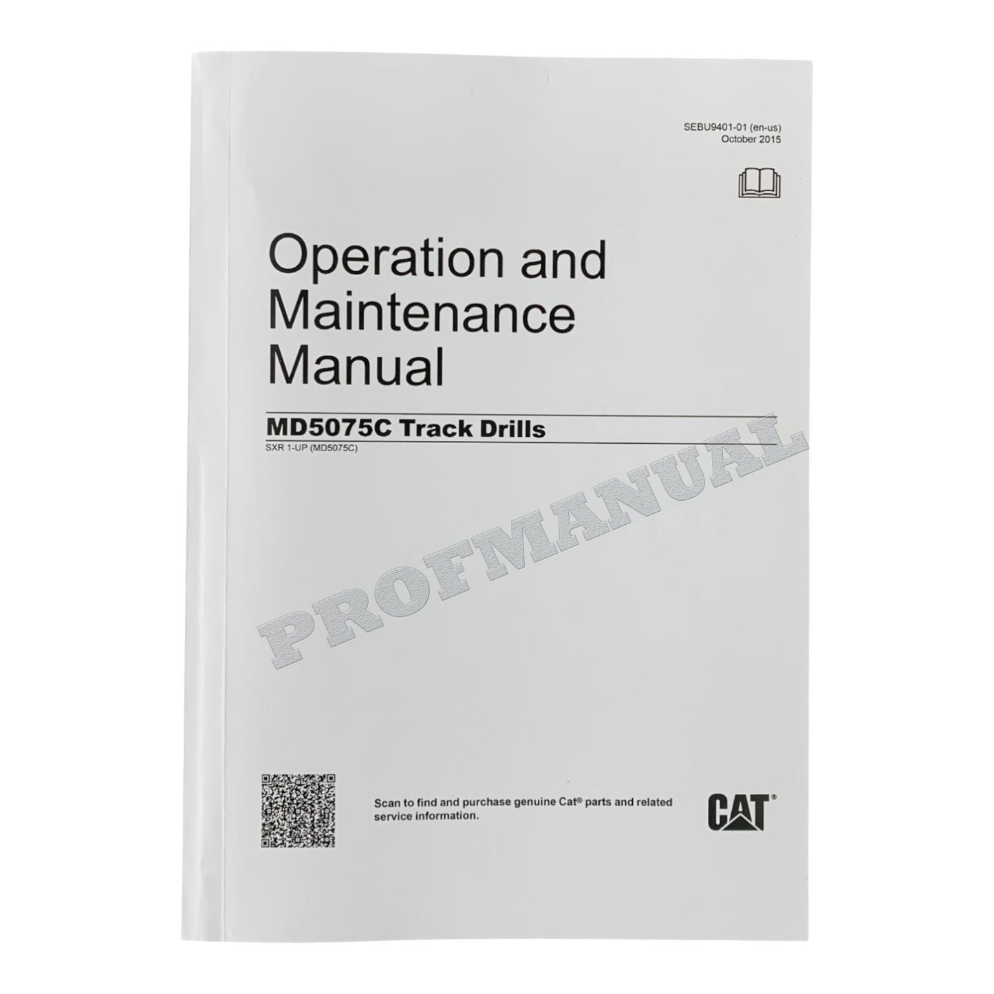 Caterpillar Cat MD5075C Track Drill OPERATORS MAINTENANCE MANUAL