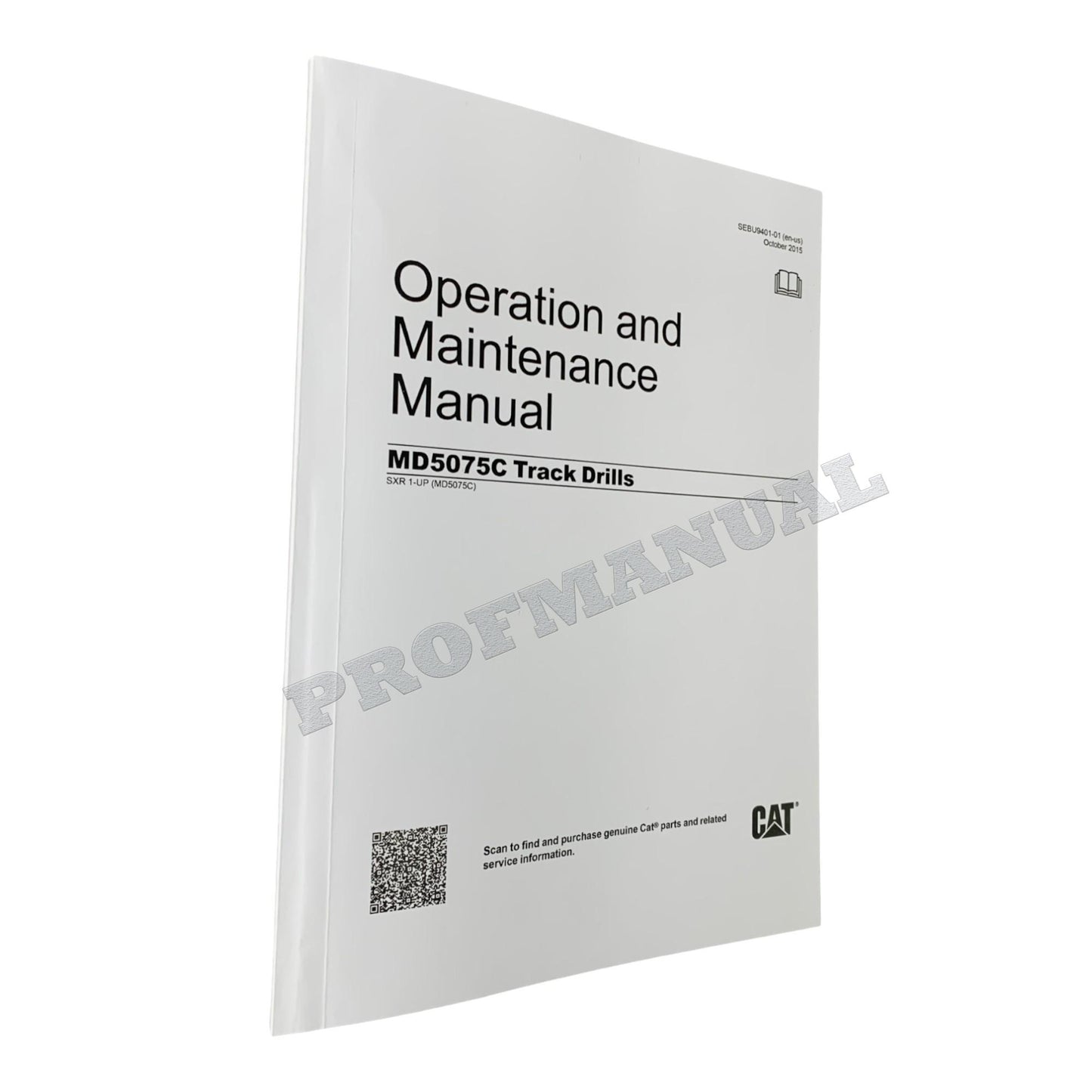 Caterpillar Cat MD5075C Track Drill OPERATORS MAINTENANCE MANUAL