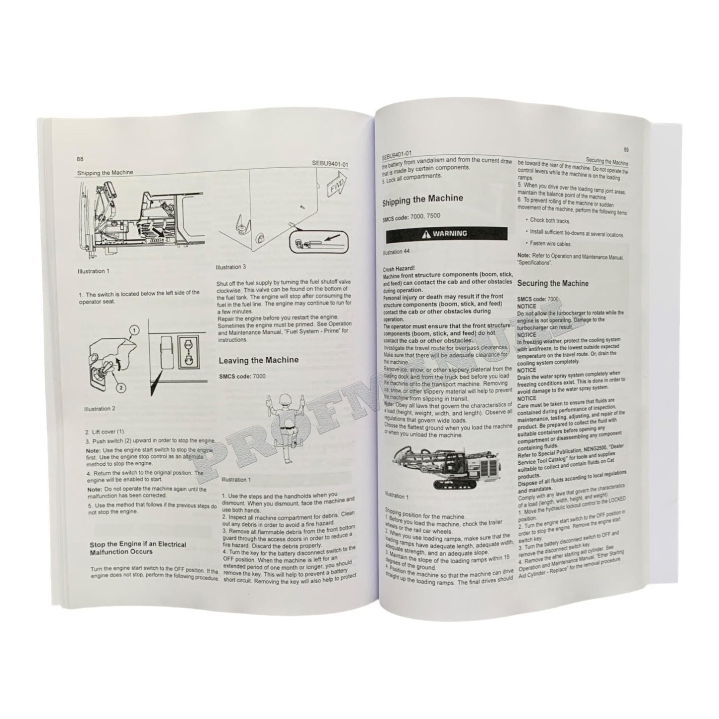 Caterpillar Cat MD5075C Track Drill OPERATORS MAINTENANCE MANUAL