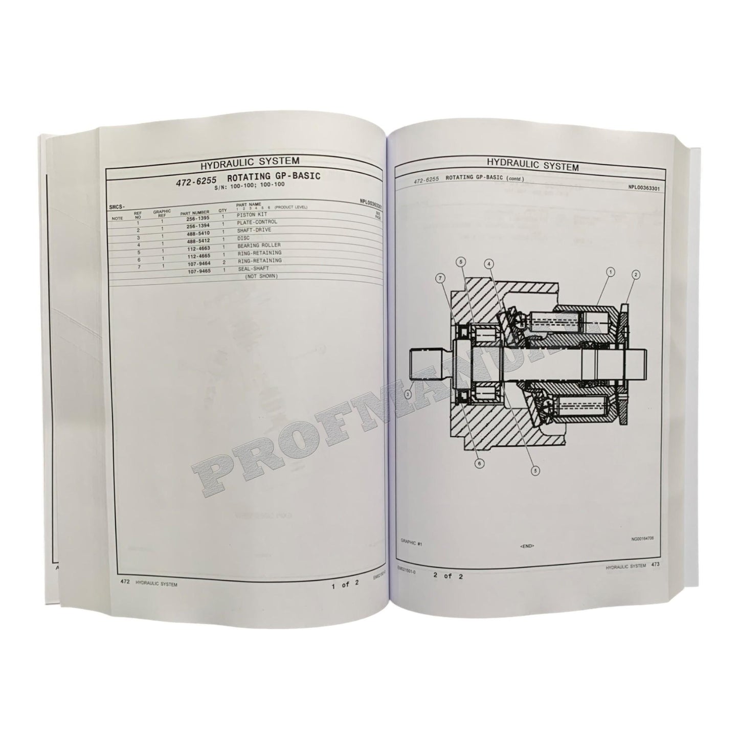 Catalogue de pièces détachées pour perceuse à chenilles Caterpillar Cat MD5075C