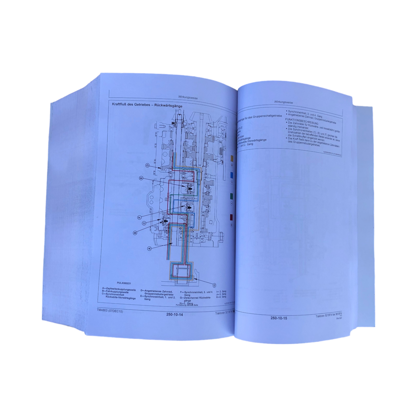 JOHN DEERE 5215F V 5315F V 5615F V 5515F V TRAKTOR REPARATURHANDBUCH #2