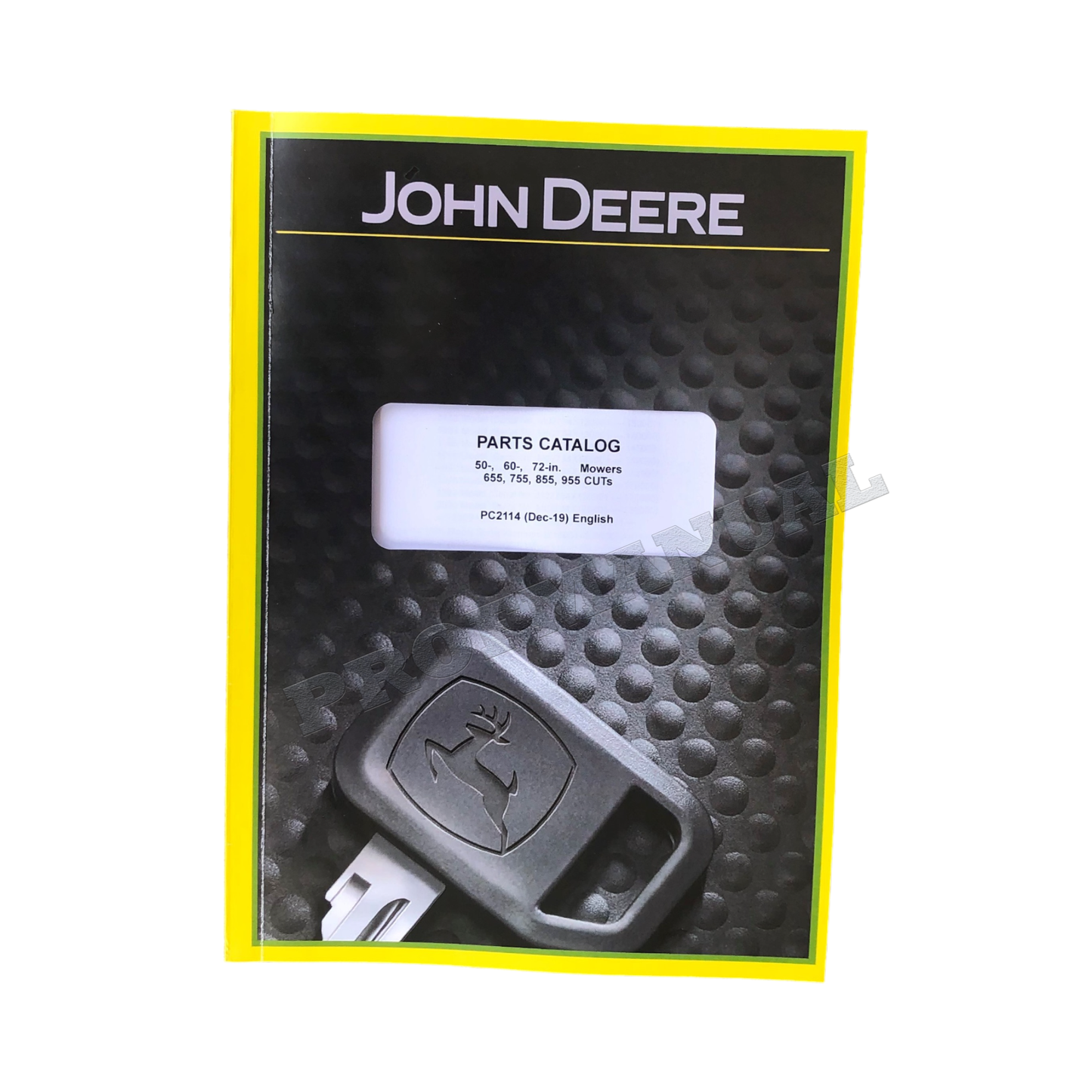 JOHN DEERE 50 60 72 INCH TRACTOR MOWER DECKS PARTS CATALOG MANUAL