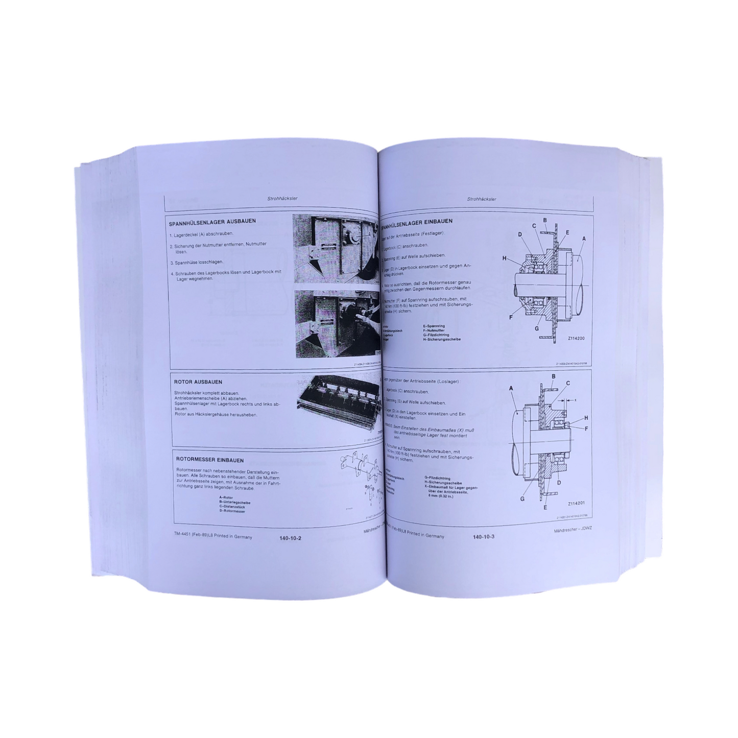 JOHN DEERE 1188 HYDRO 4 MÄHDRESCHER REPARATURHANDBUCH