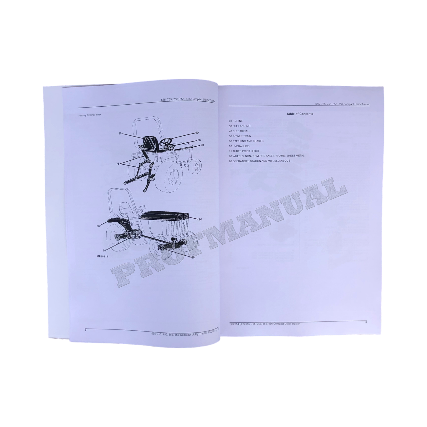 John Deere 655 755 756 855 856 Kompakttraktor - Ersatzteilkatalog - Handbuch