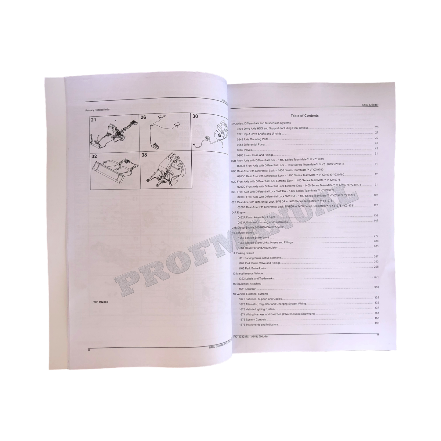 JOHN DEERE 648L SKIDDER PARTS CATALOG MANUAL ser F666893-+ !BONUS!