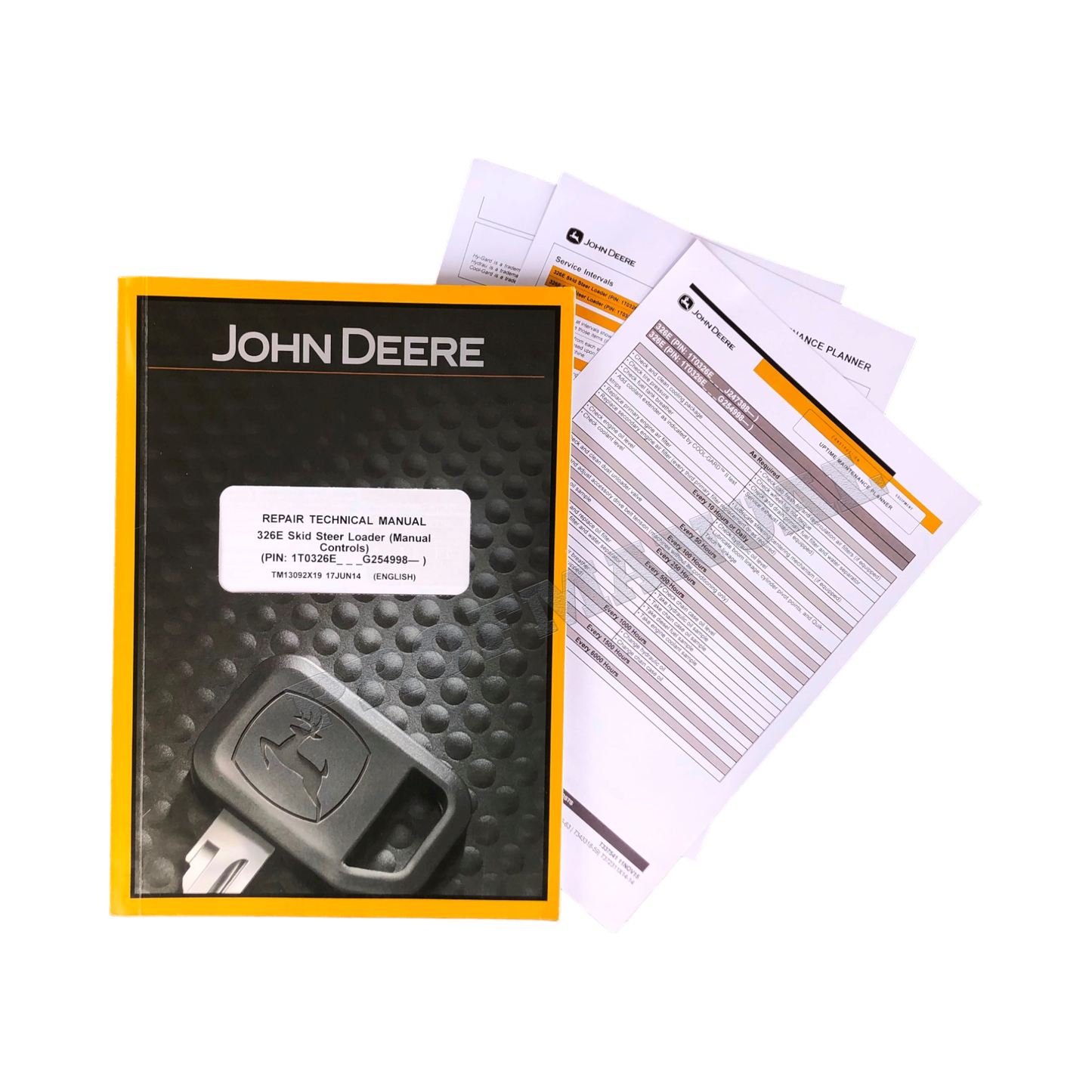 JOHN DEERE 326E SKID STEER LOADER REPAIR SERVICE MANUAL  + !BONUS!