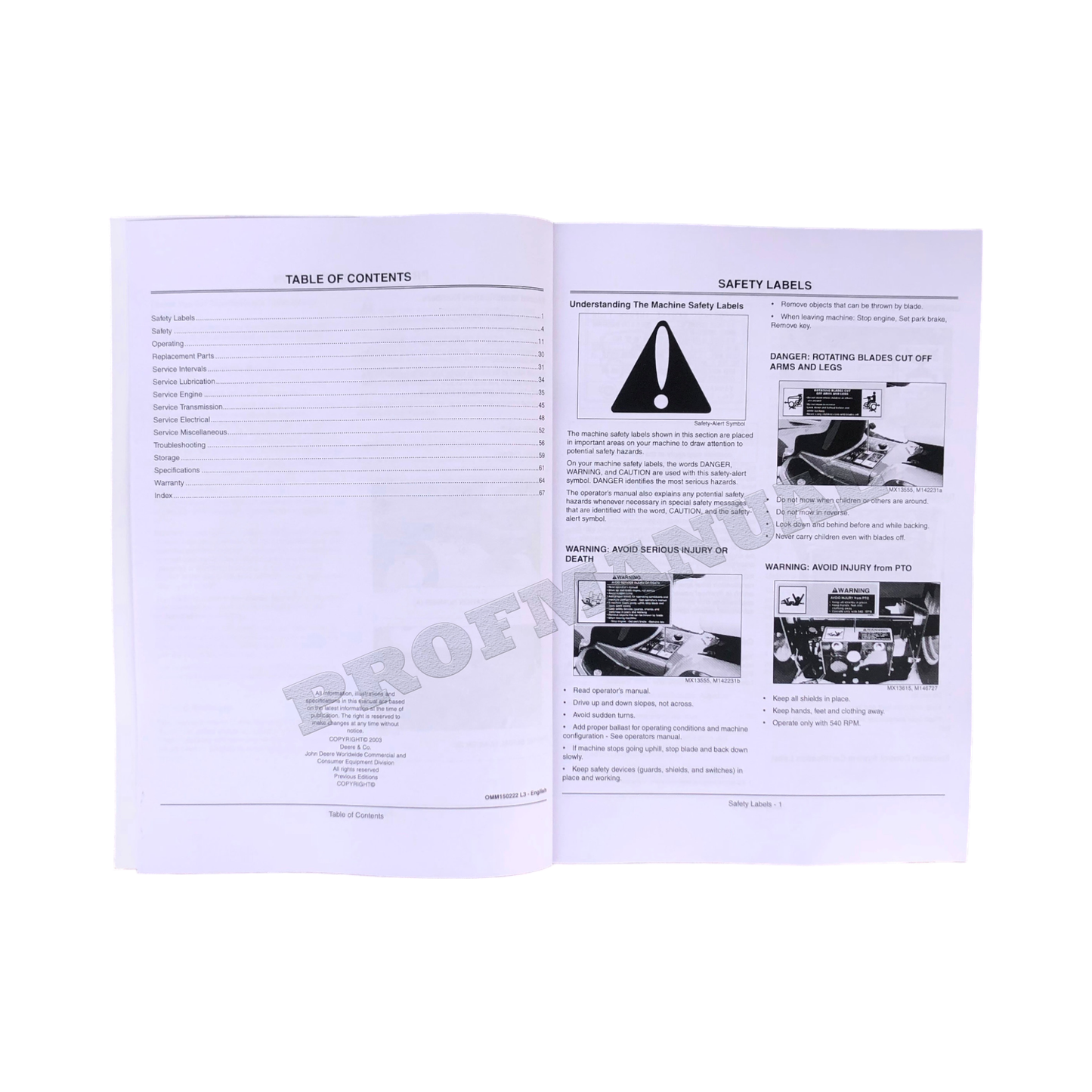 JOHN DEERE X595 TRACTOR OPERATORS MANUAL #3