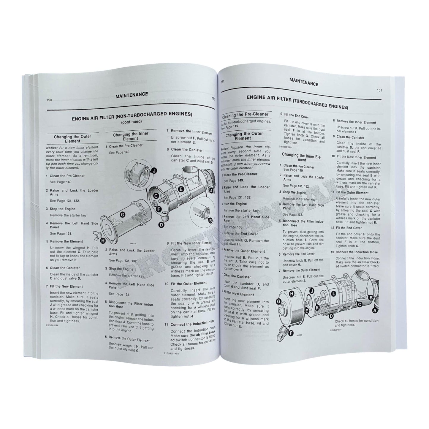 JCB 3CX Sitemaster 1550B 4CN 1700B BACKHOE LOADER Operators Manual