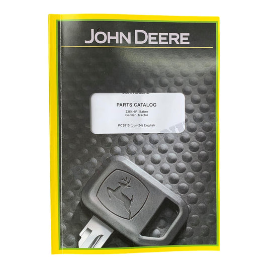 John Deere SABRE 2354HV Garden Tractor Parts Catalog Manual