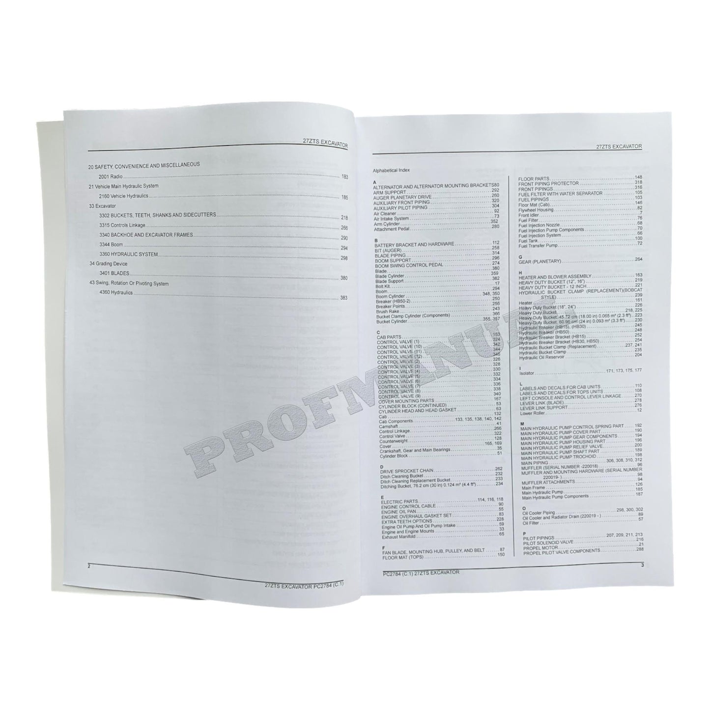 JOHN DEERE 27ZTS BAGGER-TEILEKATALOGHANDBUCH