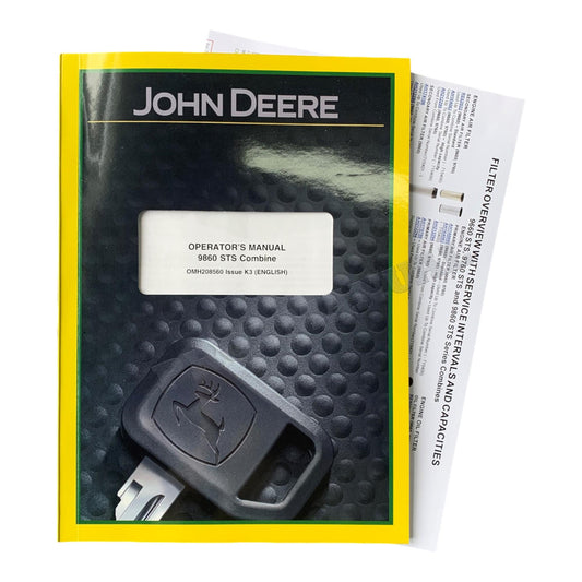 JOHN DEERE 9860 STS COMBINE OPERATORS MANUAL SN 705701-