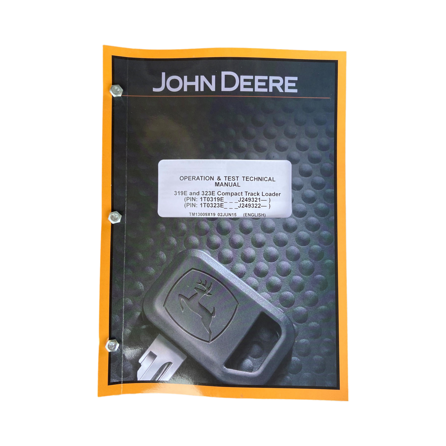 JOHN DEERE 319E 323E COMPACT TRACK LOADER OPERATION TEST SERVICE MANUAL BONUS!