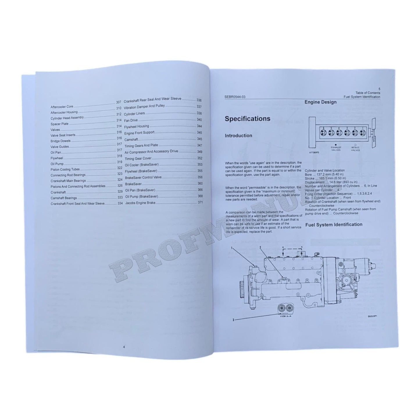 Caterpillar 3406B Truck Engine Full Service Manual *Send serial number