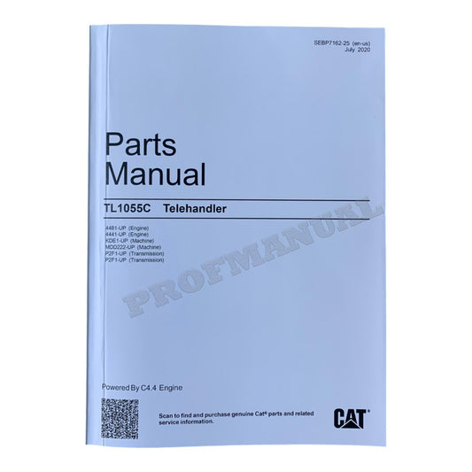 Caterpillar Cat TL1055C Telehandler Parts Catalog Manual