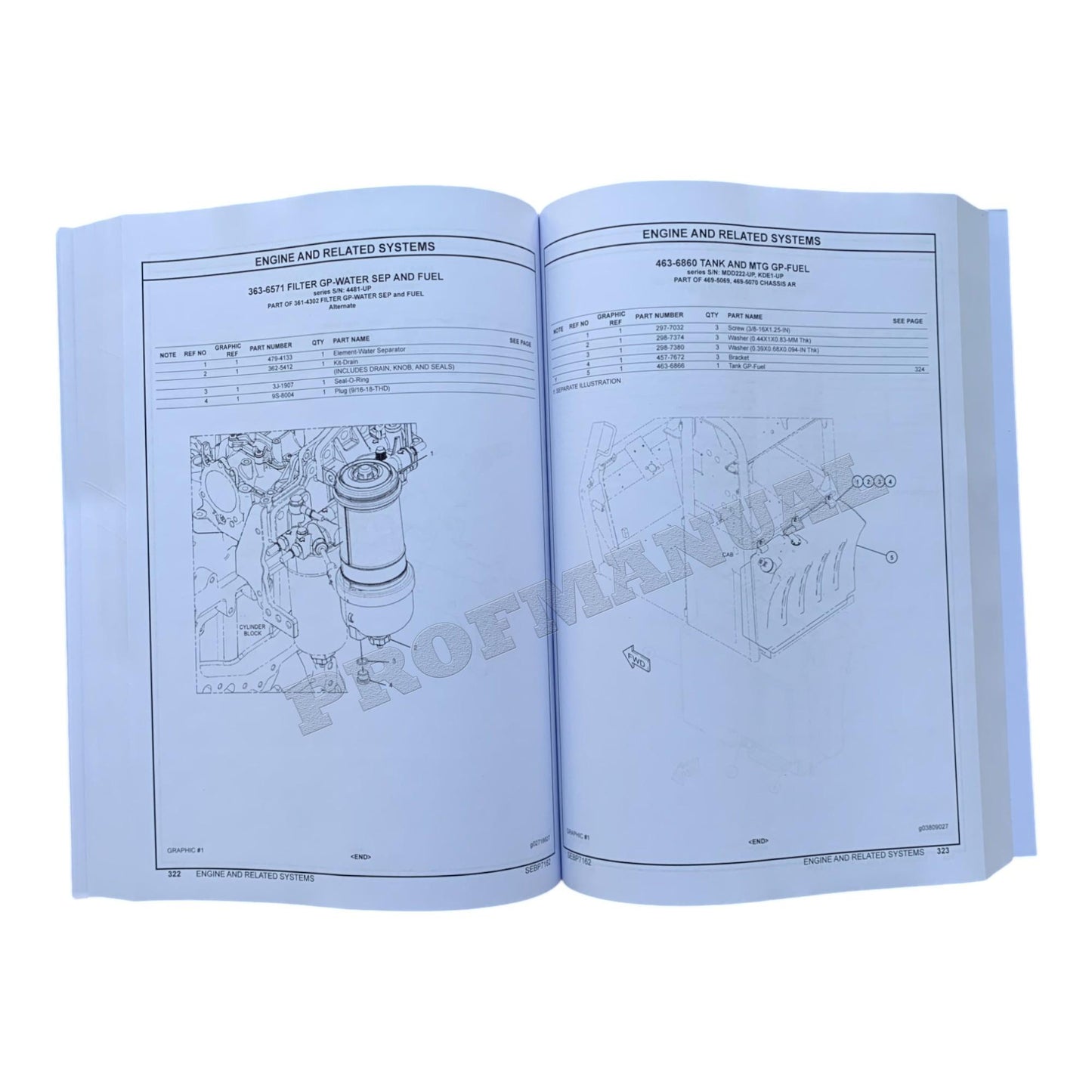 Caterpillar Cat TL1055C Telehandler Parts Catalog Manual