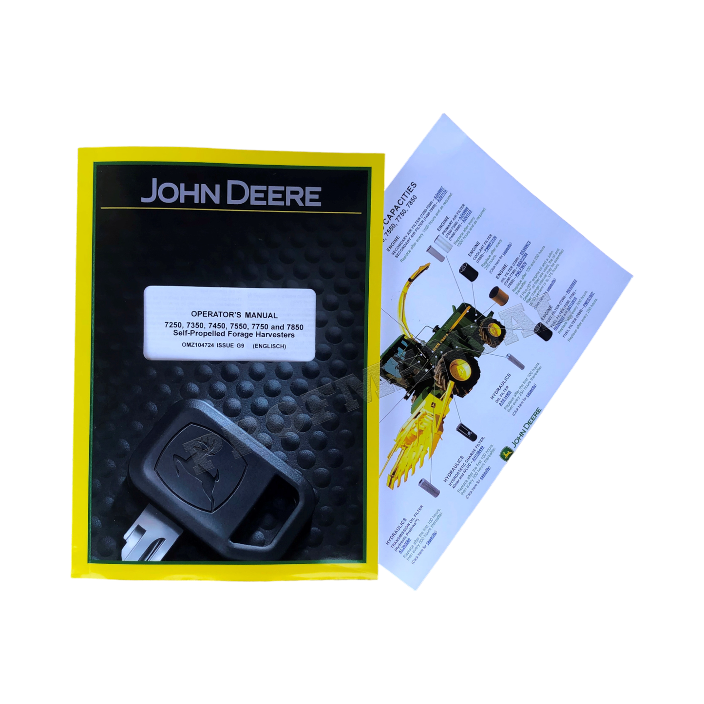 JOHN DEERE 7250 7350 7450 7550 7750 MÄHDRESCHER – BEDIENUNGSANLEITUNG + !BONUS!