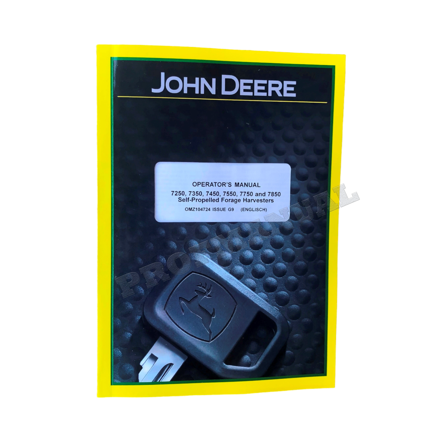 JOHN DEERE 7250 7350 7450 7550 7750 MÄHDRESCHER – BEDIENUNGSANLEITUNG + !BONUS!