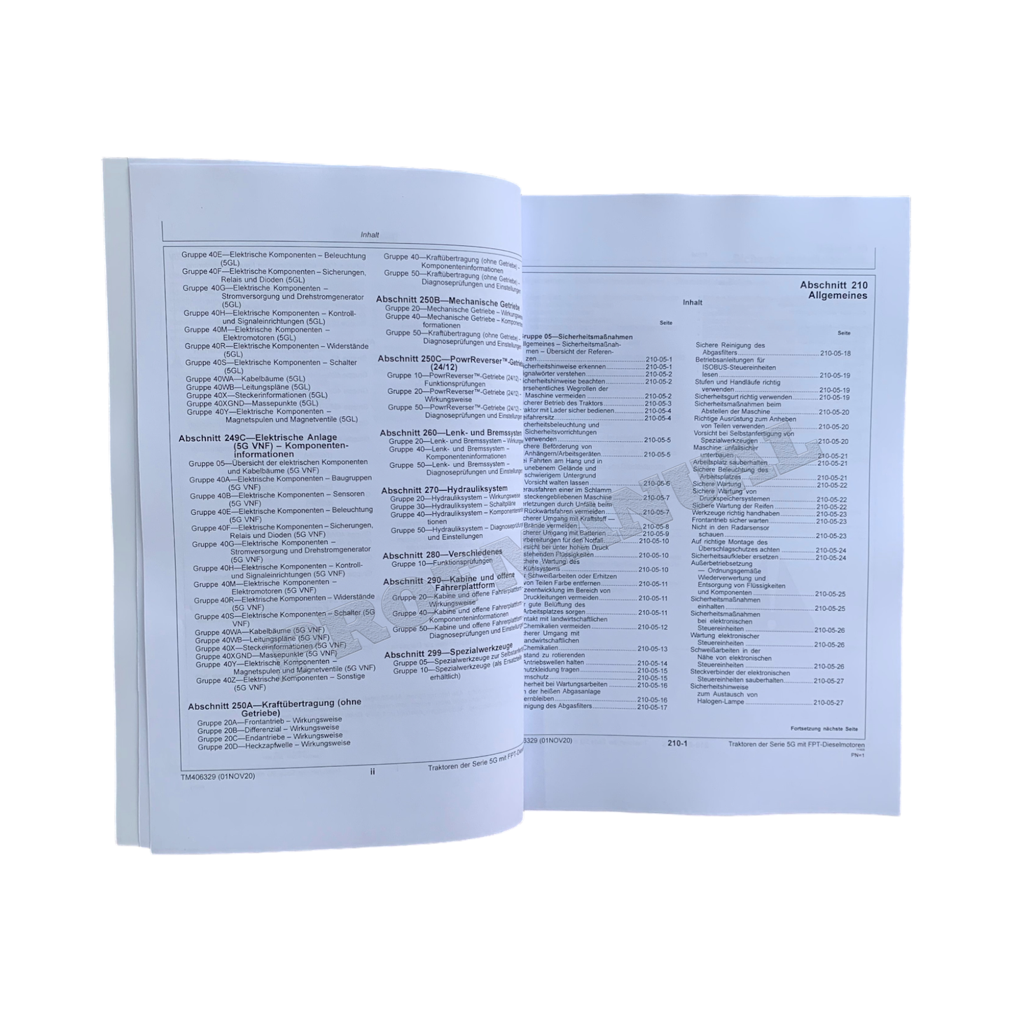 JOHN DEERE 5075GF 5085GF 5100GF 5075GN 5085GN TRAKTOR DIAGNOSE REPARATURHANDBUCH