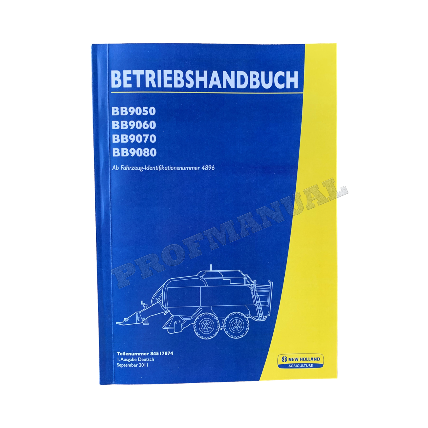 New Holland BB9050 BB9060 Quaderballenpresse Manuel d'instructions 4896-