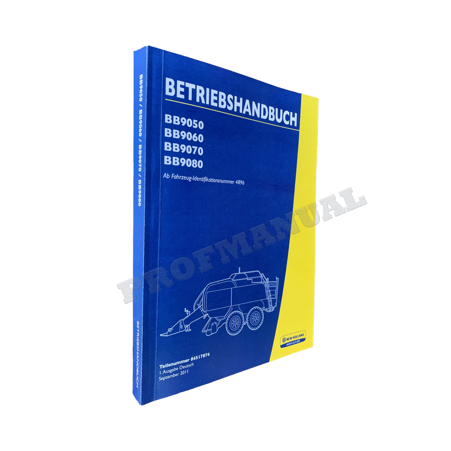 New Holland BB9050 BB9060 Quaderballenpresse Manuel d'instructions 4896-